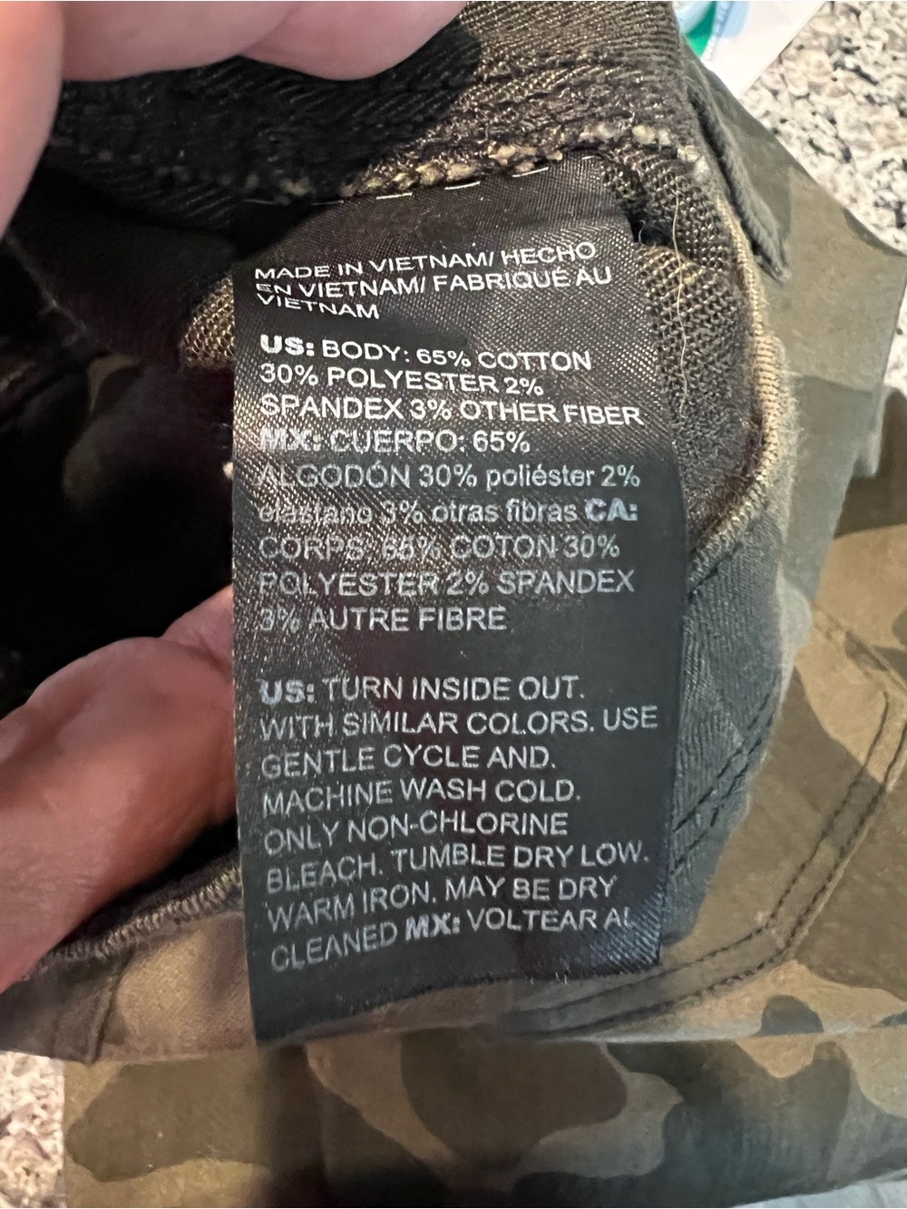 White House Black Market Camouflage The Slim Ankle jeans. Size 12 - Picture 13 of 13